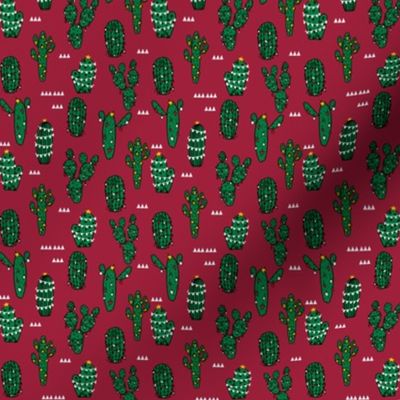 christmas cactus // cute christmas xmas fabrics best christmas red and green fabrics