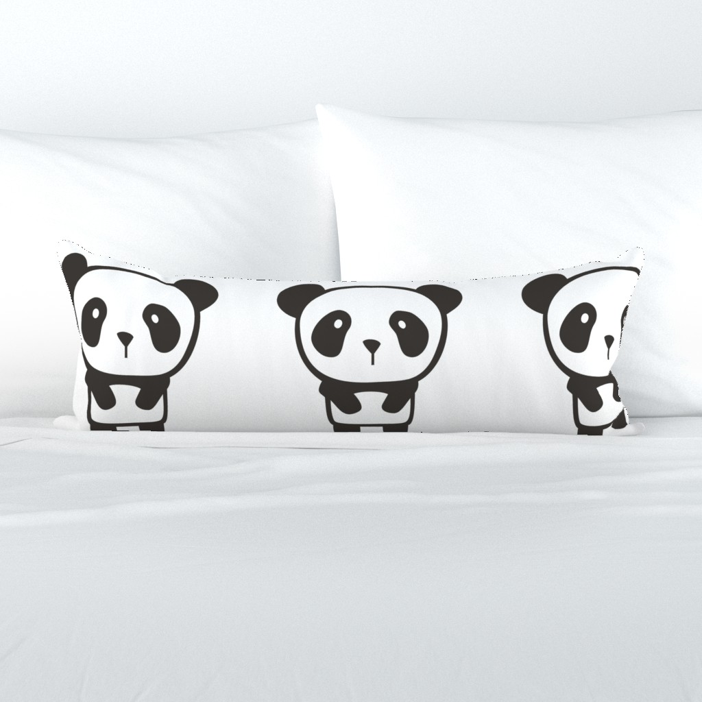Panda Pillow Plush Plushie Softie Cut & Sew 