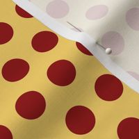 Polka Dot: Gold and Red