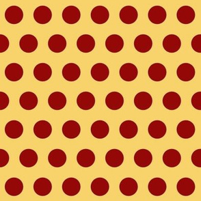 Polka Dot: Gold and Red