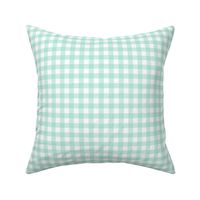 mint plaid design