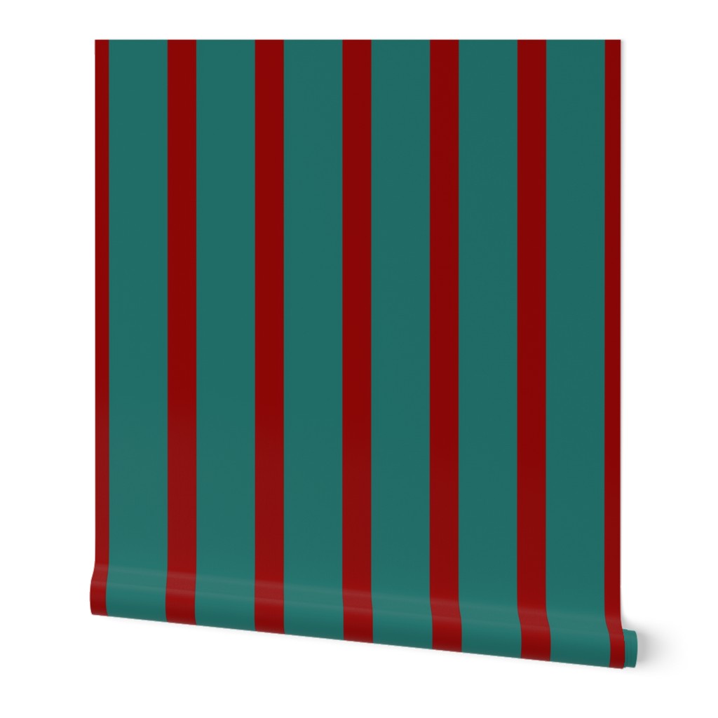 Stripe: Red and Teal