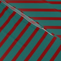 Stripe: Red and Teal