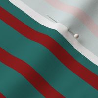 Stripe: Red and Teal