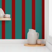 Stripe: Red and Teal