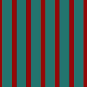 Stripe: Red and Teal