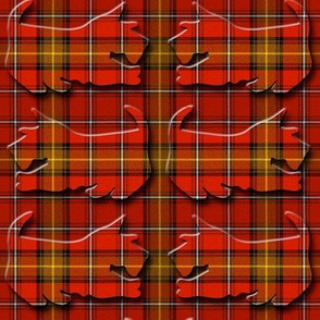 Red Plaid Scottish Terriers