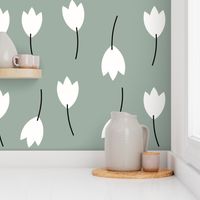 tulips - flowers winter floral dusty green kale autumn ||by sunny afternoon