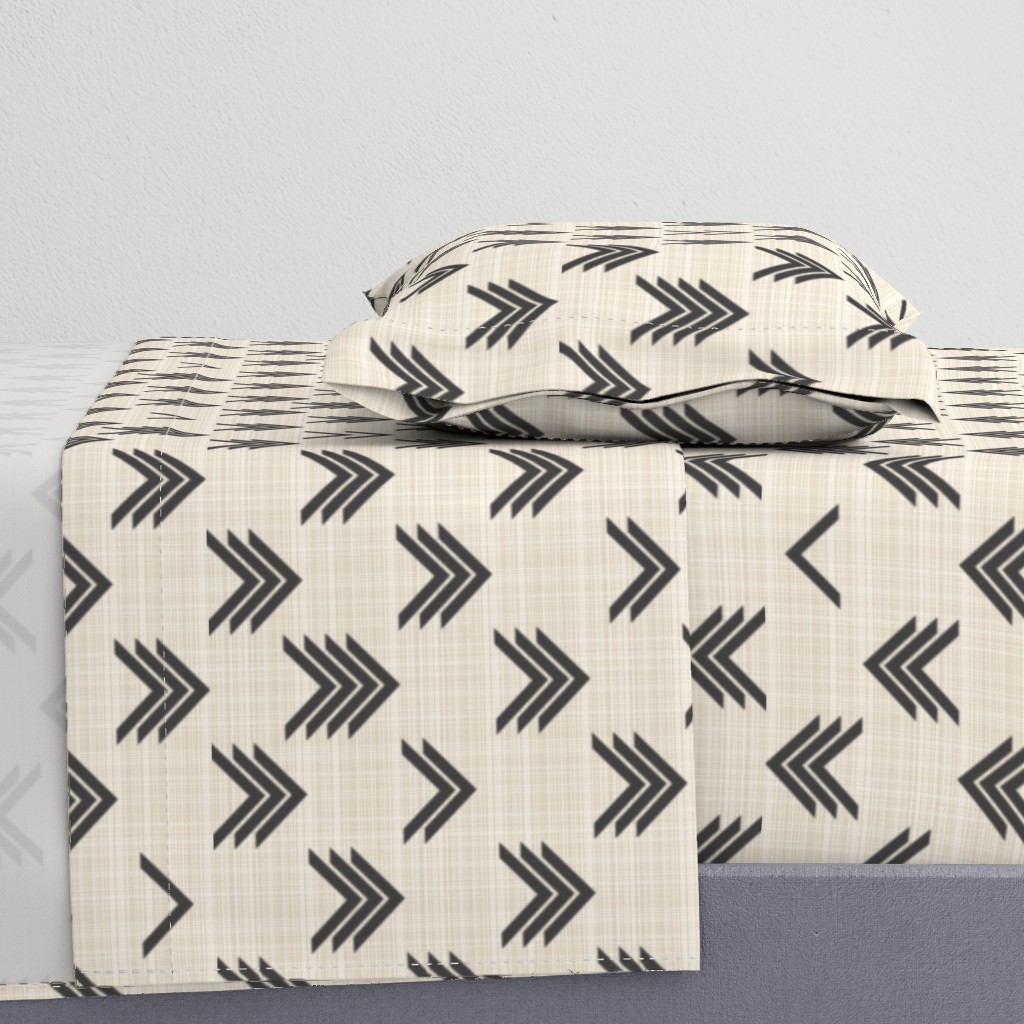 Blurred Chevrons on Linen