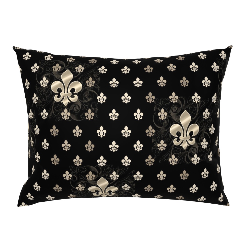 Fleur De Lys-Black & Gold SM2