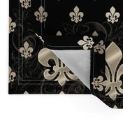 Fleur De Lys-Black & Gold SM2