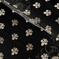 Fleur De Lys-Black & Gold SM2