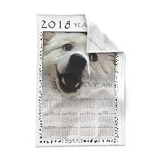 Tea Towel 2018 Year of the Dog - Oh Yeah by kedoki