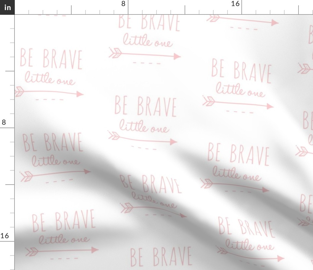 Be Brave Little One Arrow pink and White-ch-ch