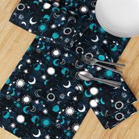 night sky galaxy fabric // nursery baby night sky nursery aqua