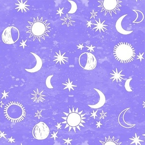 night sky galaxy fabric // nursery baby night sky nursery light purple