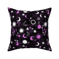 night sky galaxy fabric // nursery baby night sky nursery dark purple