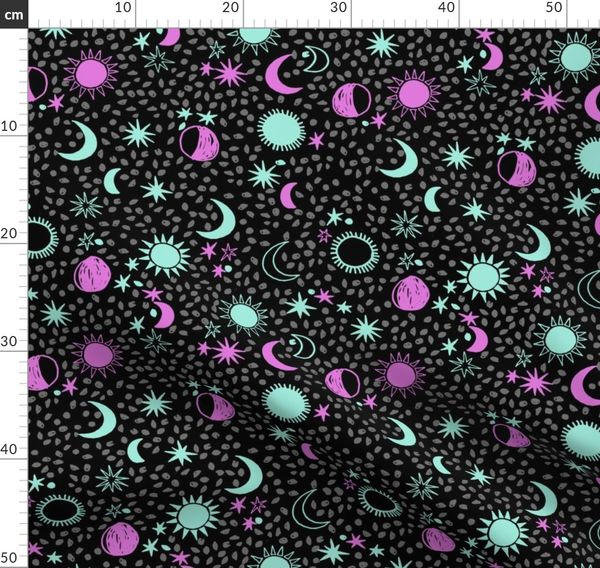 night sky galaxy fabric // nursery baby | Spoonflower