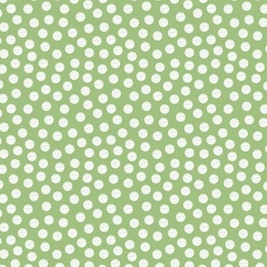 Green White Sketch Dot