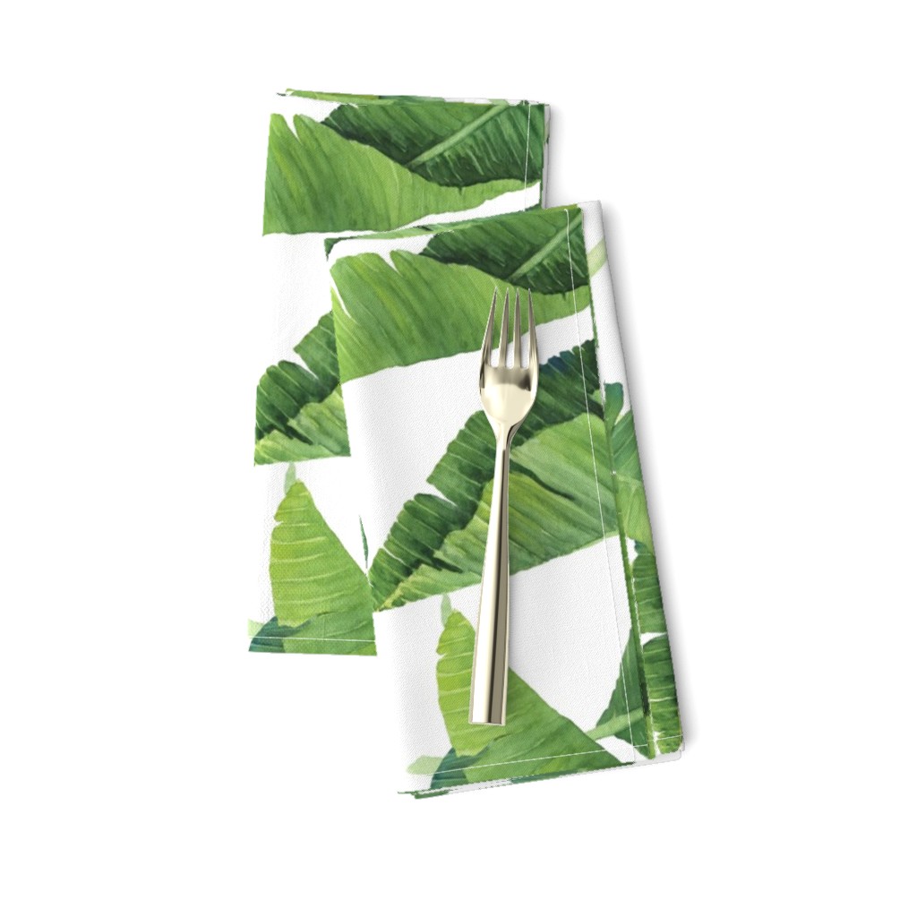 Watercolor Banana Leaves