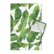 Watercolor Banana Leaves