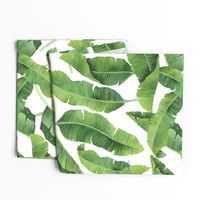 Watercolor Banana Leaves