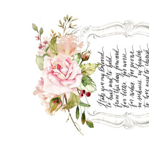 Wedding Vows Rose Banner