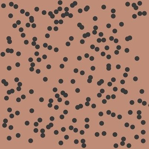 Confetti dots - washed black on clay small dots tiny dots || by sunny afternoon
