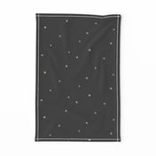 Stars - sand yellow on washed black tiny stars small stars || by sunny afternoon