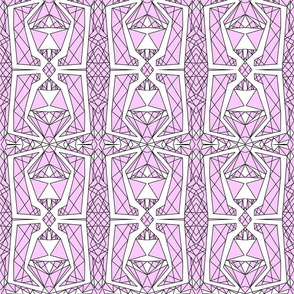 Art Deco Glass- Lavender