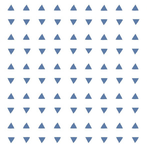 Tiny Triangles - White/Azure