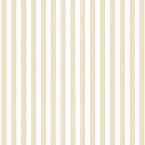 Denim Stripes . Sand White Chambray