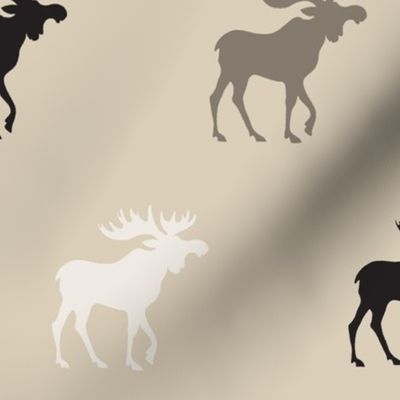 Big Moose - tan, brown, taupe, grey - Rustic Woodland-ch