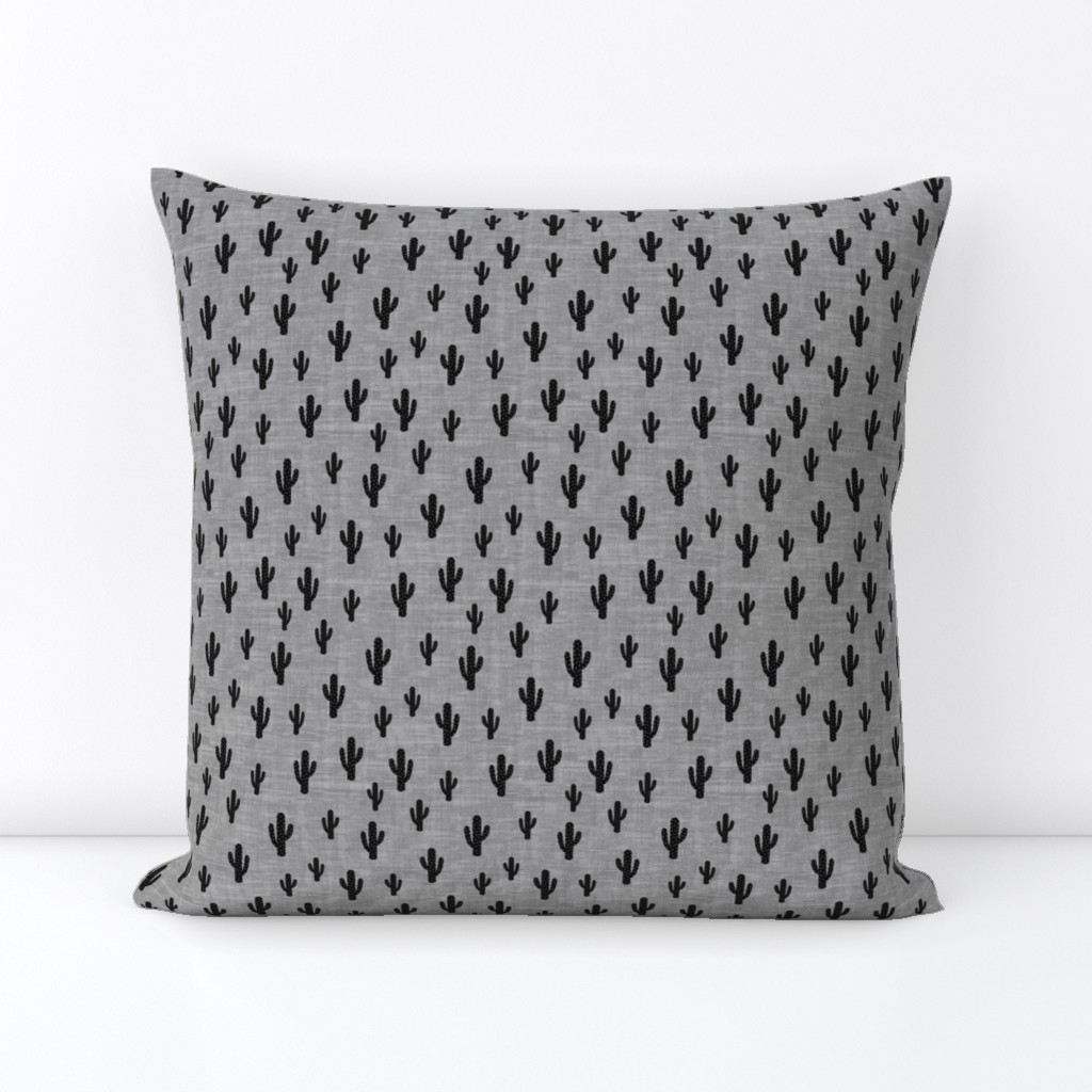 Cactus - Black Gray Texture - small