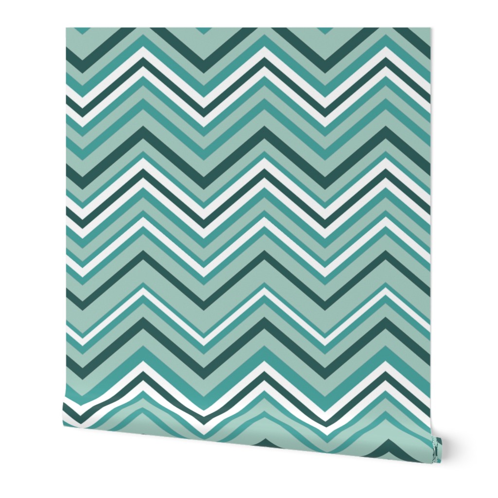 Mint Green Chevrons