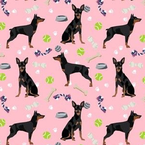 min pin dog toys fabric miniature pinscher dog toys design - pink