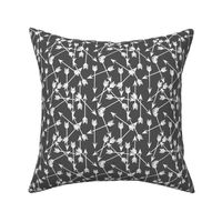 arrows fabric // charcoal nursery baby design arrows - 2" arrow