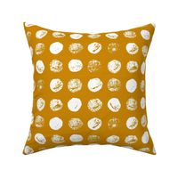 Mustard Potato Print Polka