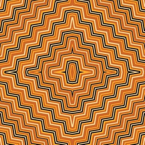 Burnt Orange and Yellow Concentric_ZigZags