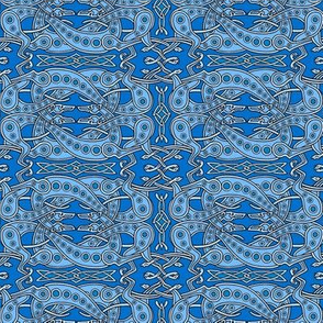 Blue Celtic Knot Greyhounds Â©2011 by Jane Walker