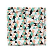 Geometric Triangles Salmon Eggshell