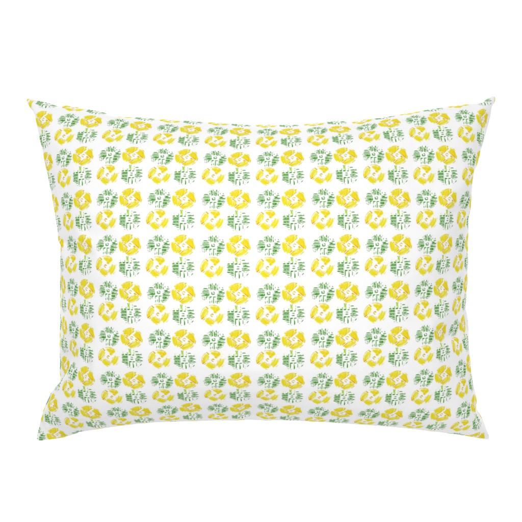 Yellow and Green Crayon Pattern