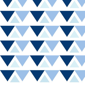 Triangle Pattern Navy breeze