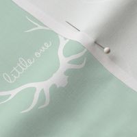 Little One Antlers - mintgreen and white