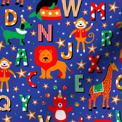 Animal Alphabet Parade (Blue)