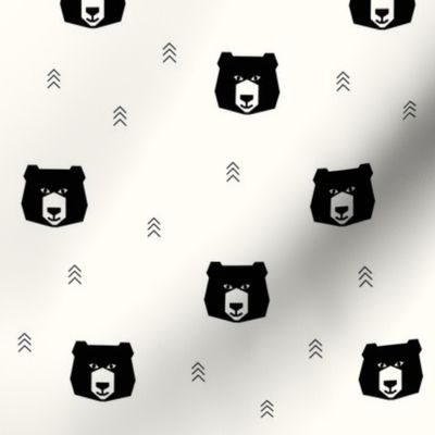 Bear head - vanilla small 