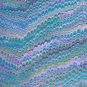 Marbled Paper ~ Peacock 