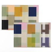 Color Block Linen . Mid-Century Neutral #2