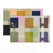 Color Block Linen . Mid-Century Neutral #2