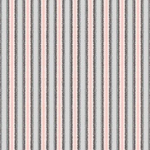 Soft Stripes-Pink and Gray